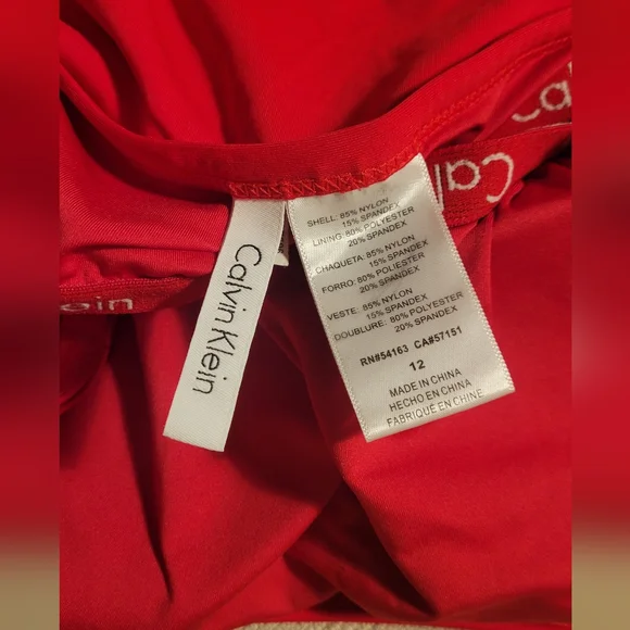 Calvin Klein Red Women's Swimsuit - Picture 4 of 6